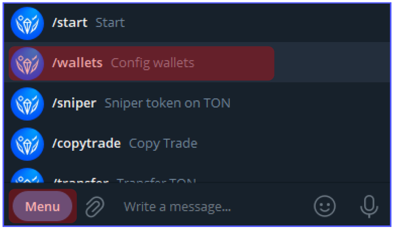 Ton Trading Bot Wallet